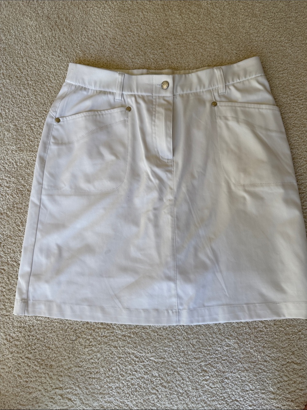 Daily Sports ladies A-Line Pocket Golf Skort - white